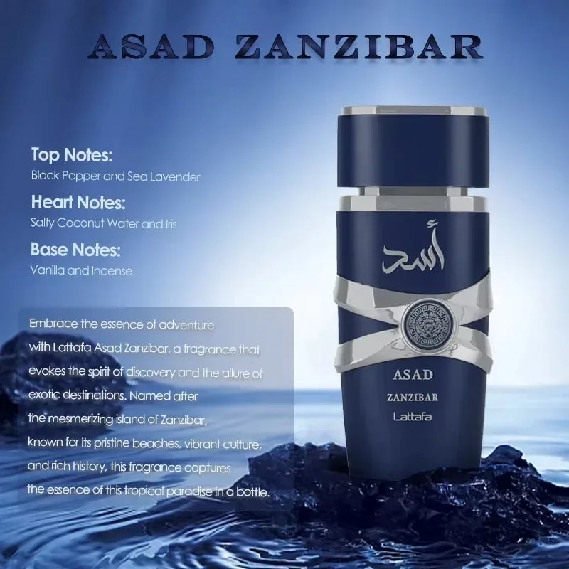 100ML Perfume Has a Long-Lasting Fragrance Fresh Light Unique Casual Date Gift Moi Tous Asad Aromatic Scent for Men Women