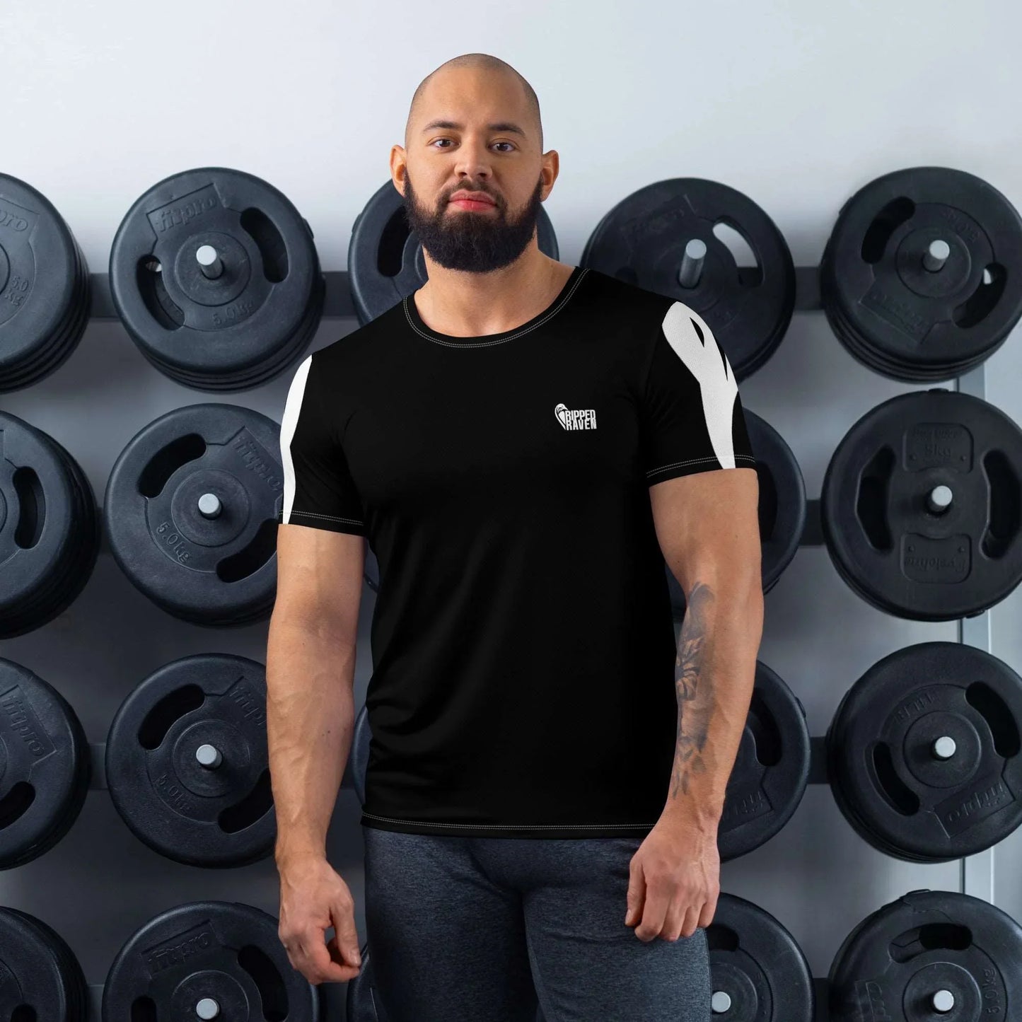 Ripped Raven - Shoulder Print T-Shirt